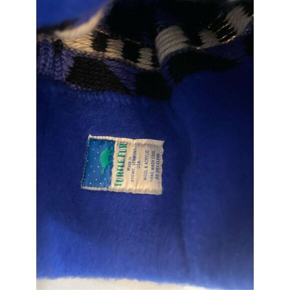 Turtle Fur VTG Aztec Knit Wool Beanie Hat - Picture 6 of 6